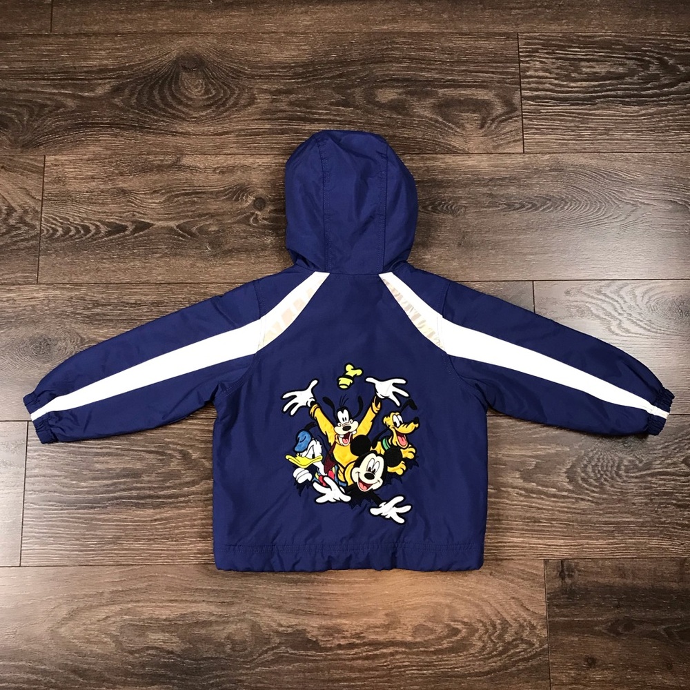 Disney Parks Kids Mickey Mouse & Friends Embroidered Full Zip Jacket Size XXS